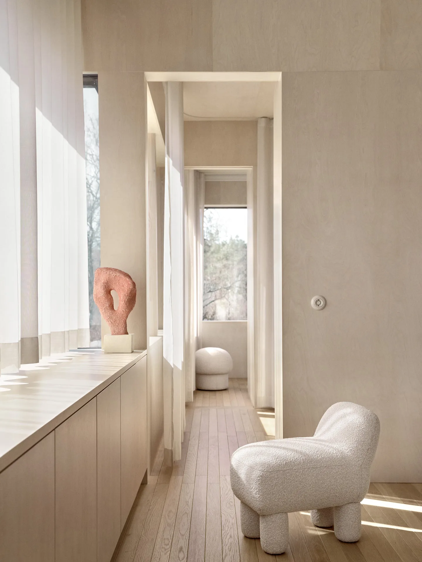 Lulu sit pouf 36x65 cm, Cream Design House Stockholm