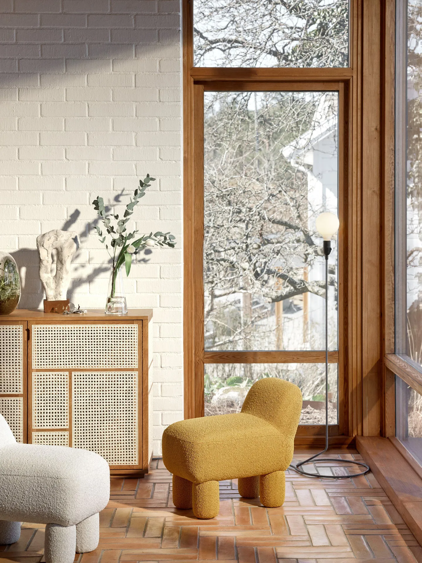 Lulu sit pouf 36x65 cm, Yellow Design House Stockholm