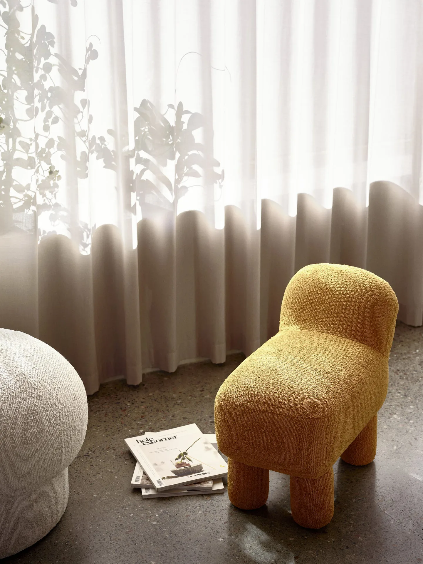 Lulu sit pouf 36x65 cm, Yellow Design House Stockholm