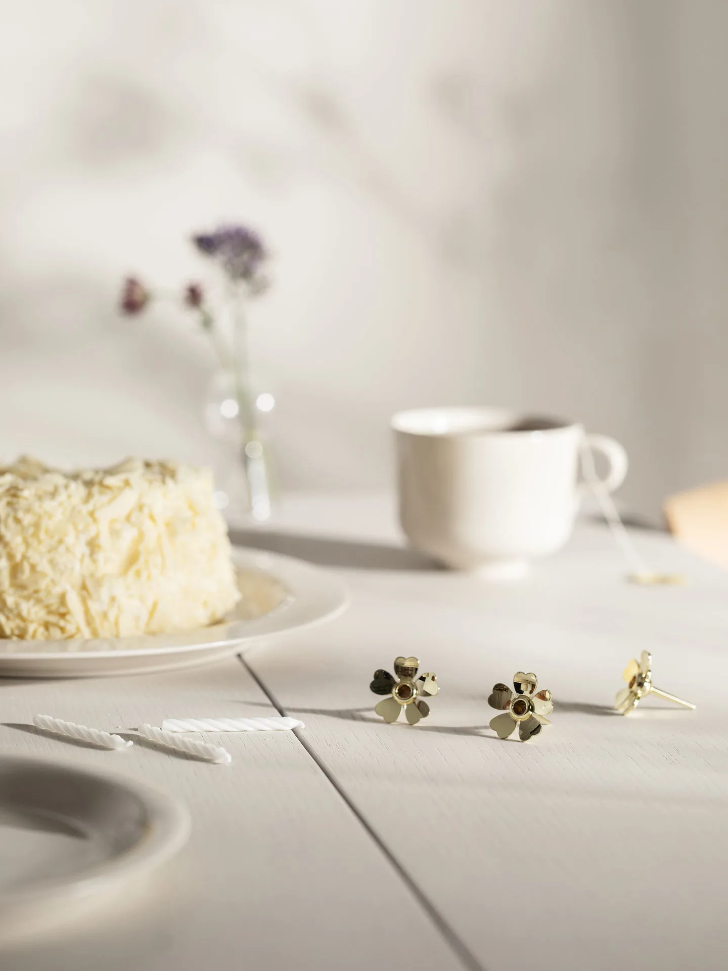 Me to You candle holder 3-pack, Gold Design House Stockholm