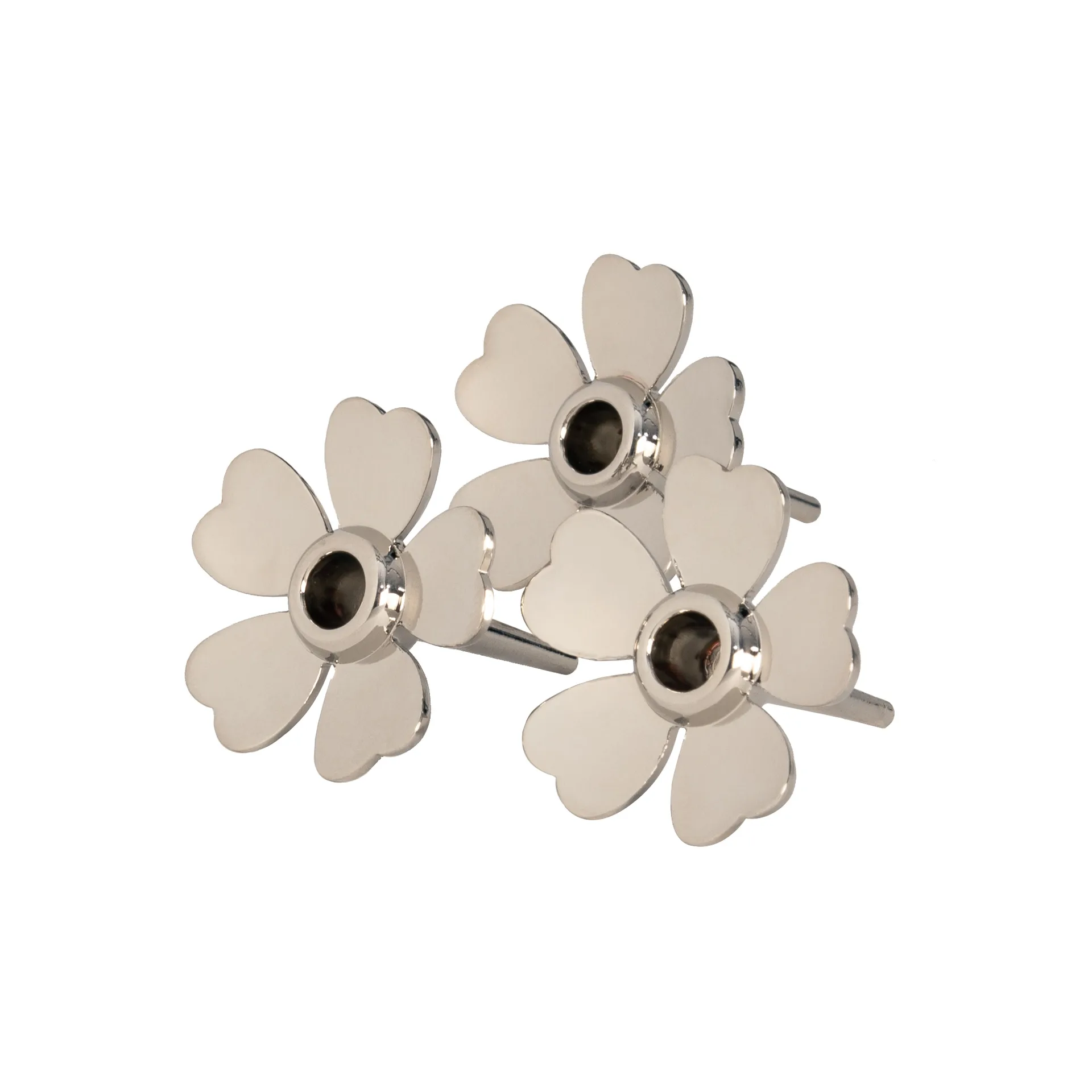 Me to You candle holder 3-pack, Nickel Design House Stockholm