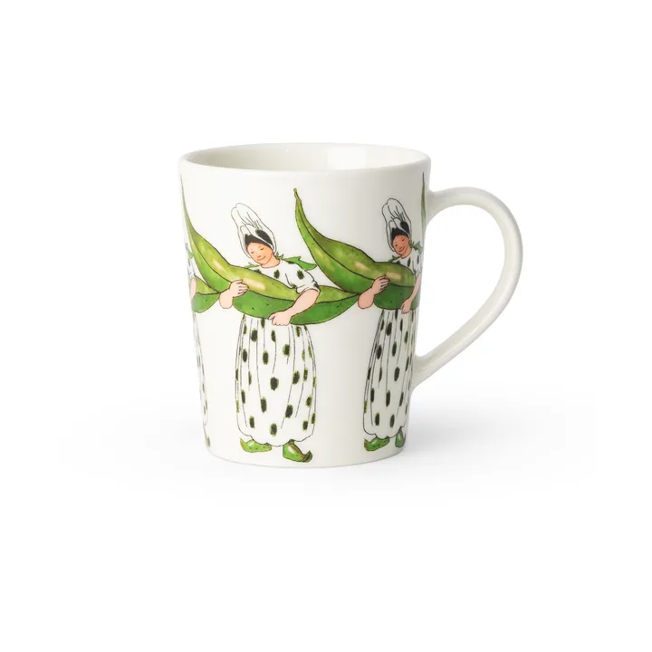 Mrs Broad Bean mug - 28 cl, with handle - Design House Stockholm