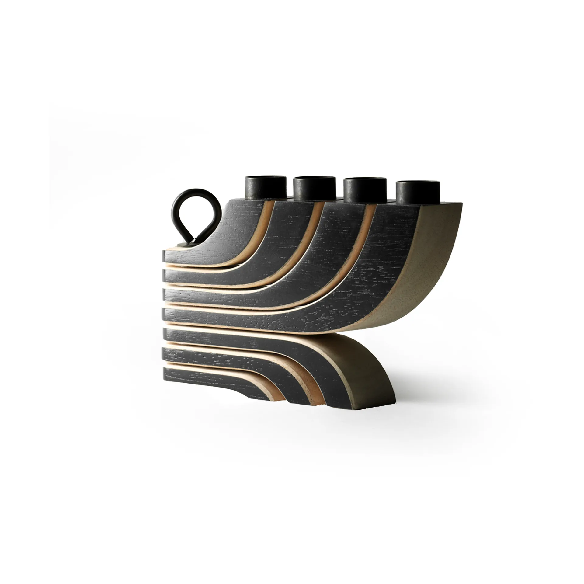 Nordic Light candleholder 4 arms, black Design House Stockholm