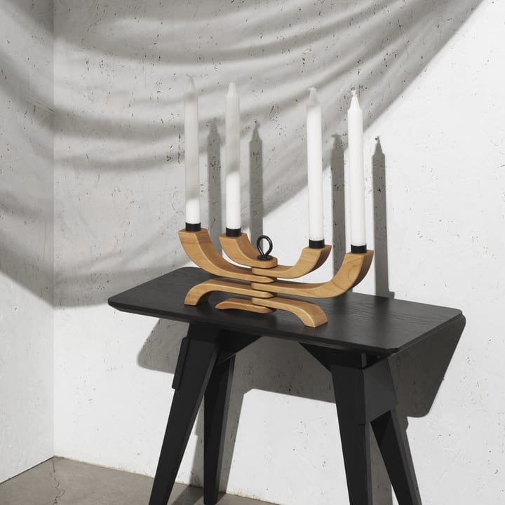 Nordic Light candleholder 4 arms, oak Design House Stockholm