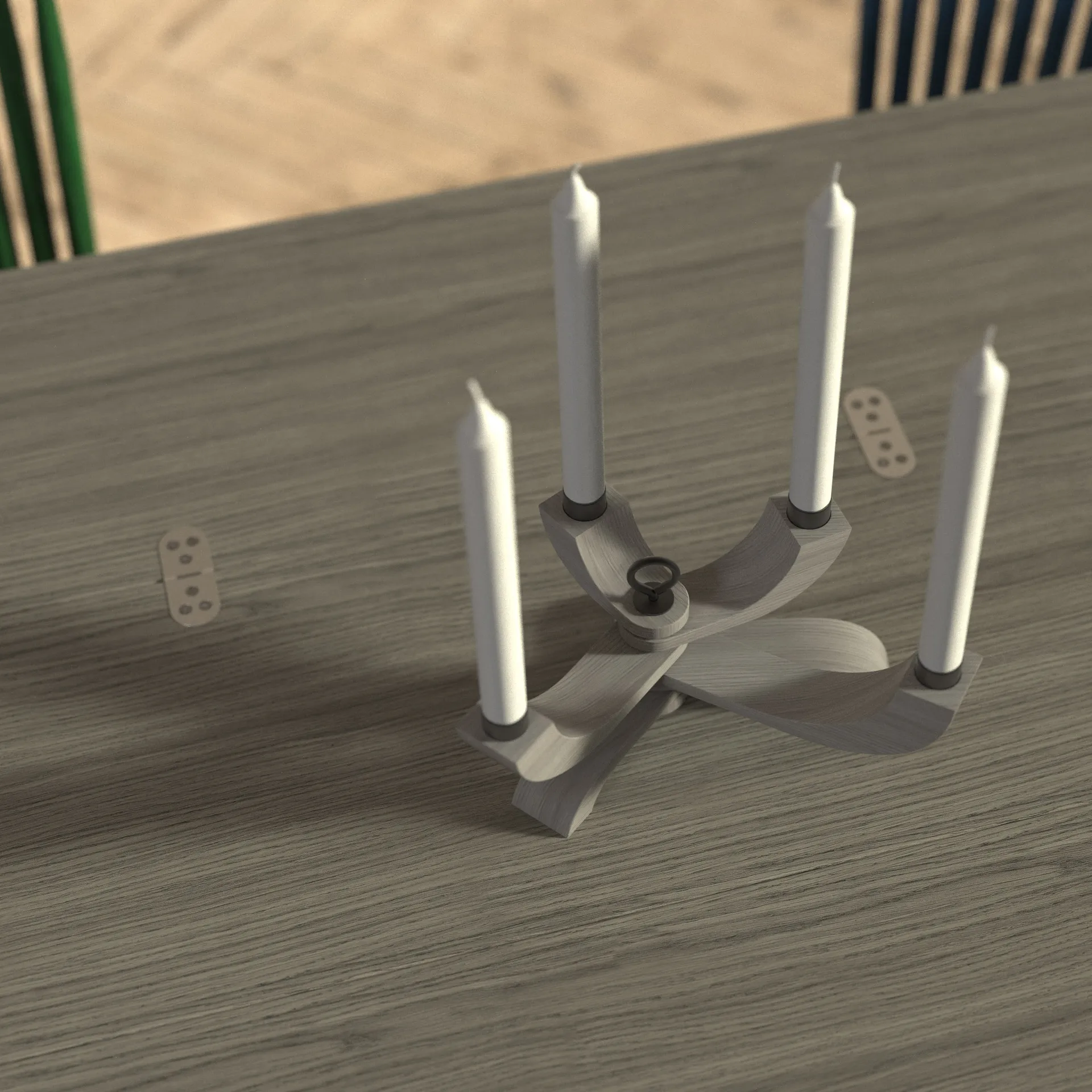 Nordic light candlestick Limited Edition, grey Design House Stockholm