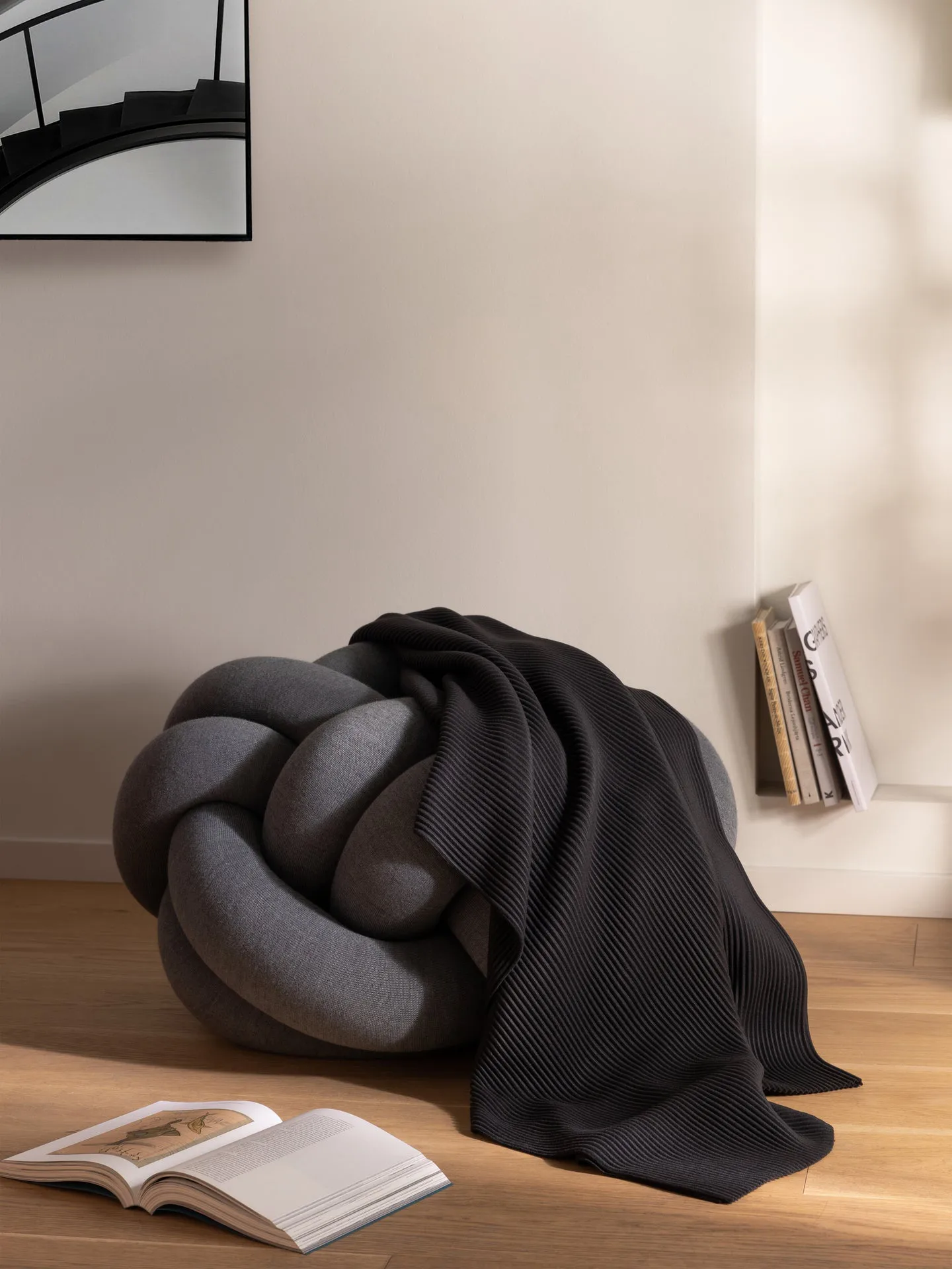 Pleece throw 140x170 cm, Black Design House Stockholm