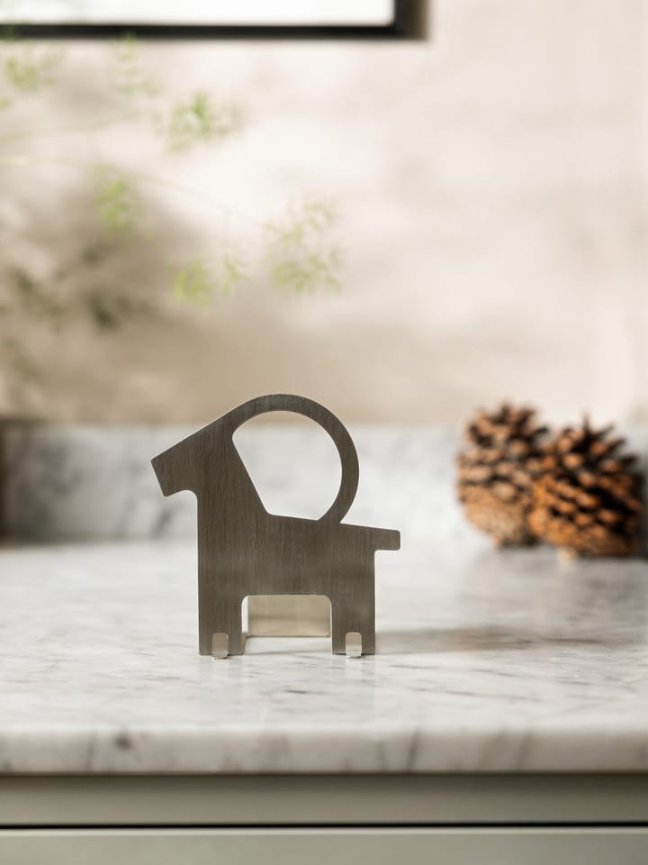 Pop-up tea light holder Christmas goat, brass Design House Stockholm