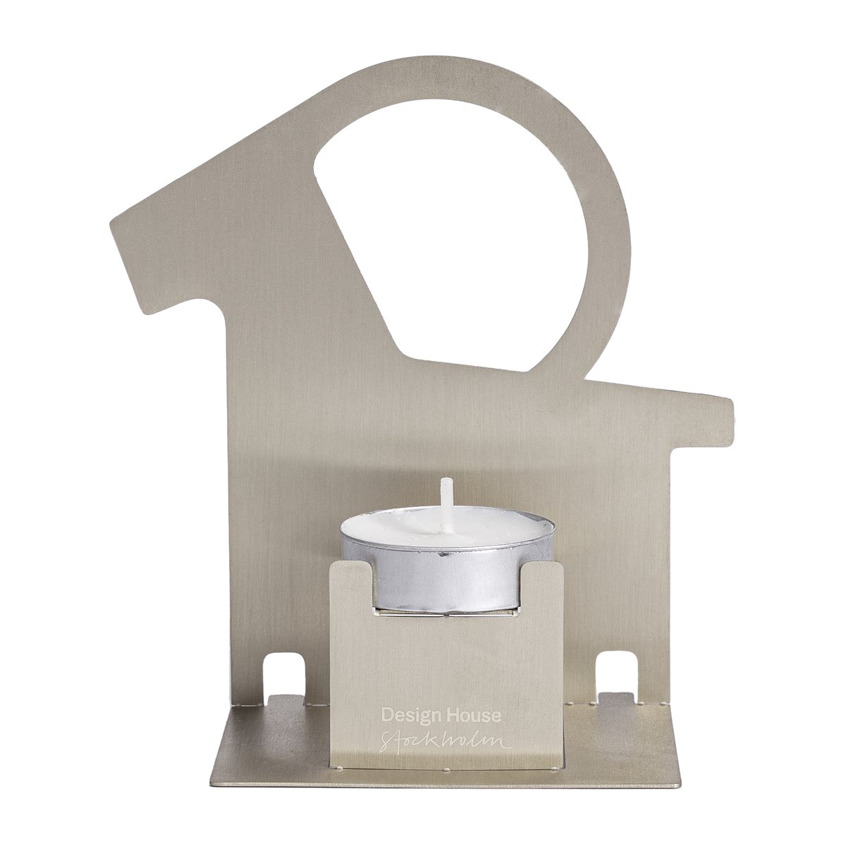 Design House Stockholm Pop-up tea light holder Christmas goat Stainless steel