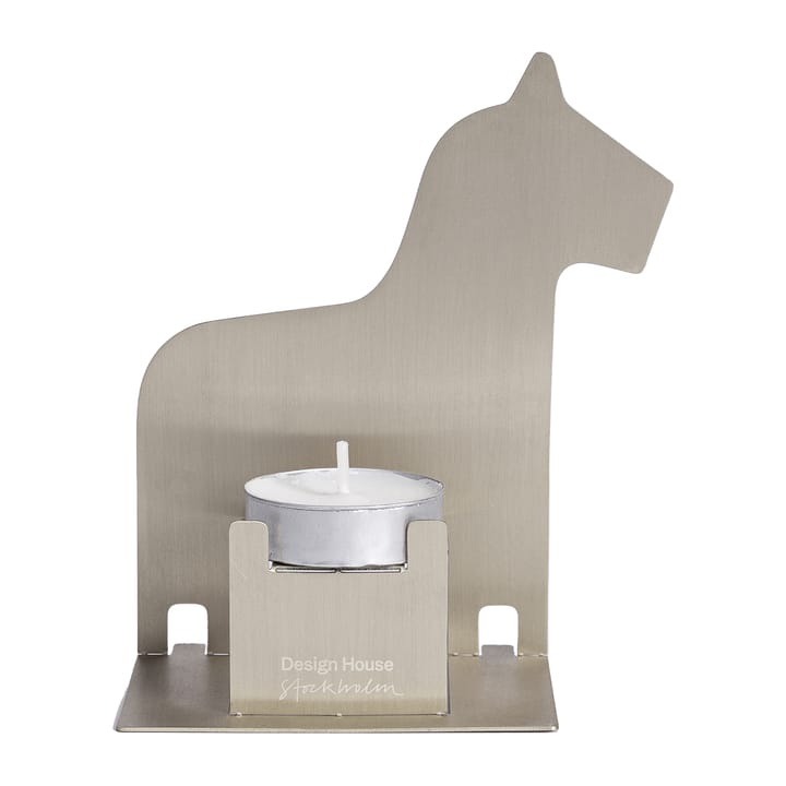 Pop-up tea light holder dala horse - Stainless steel - Design House Stockholm