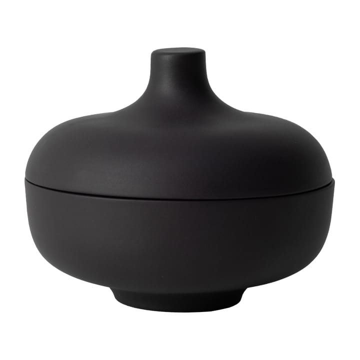 Sand bowl with lid M Ø12 cm - Black clay - Design House Stockholm