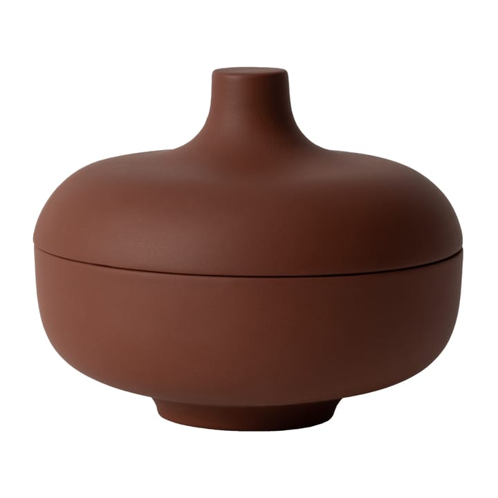 Sand bowl with lid M Ø12 cm - Red clay - Design House Stockholm