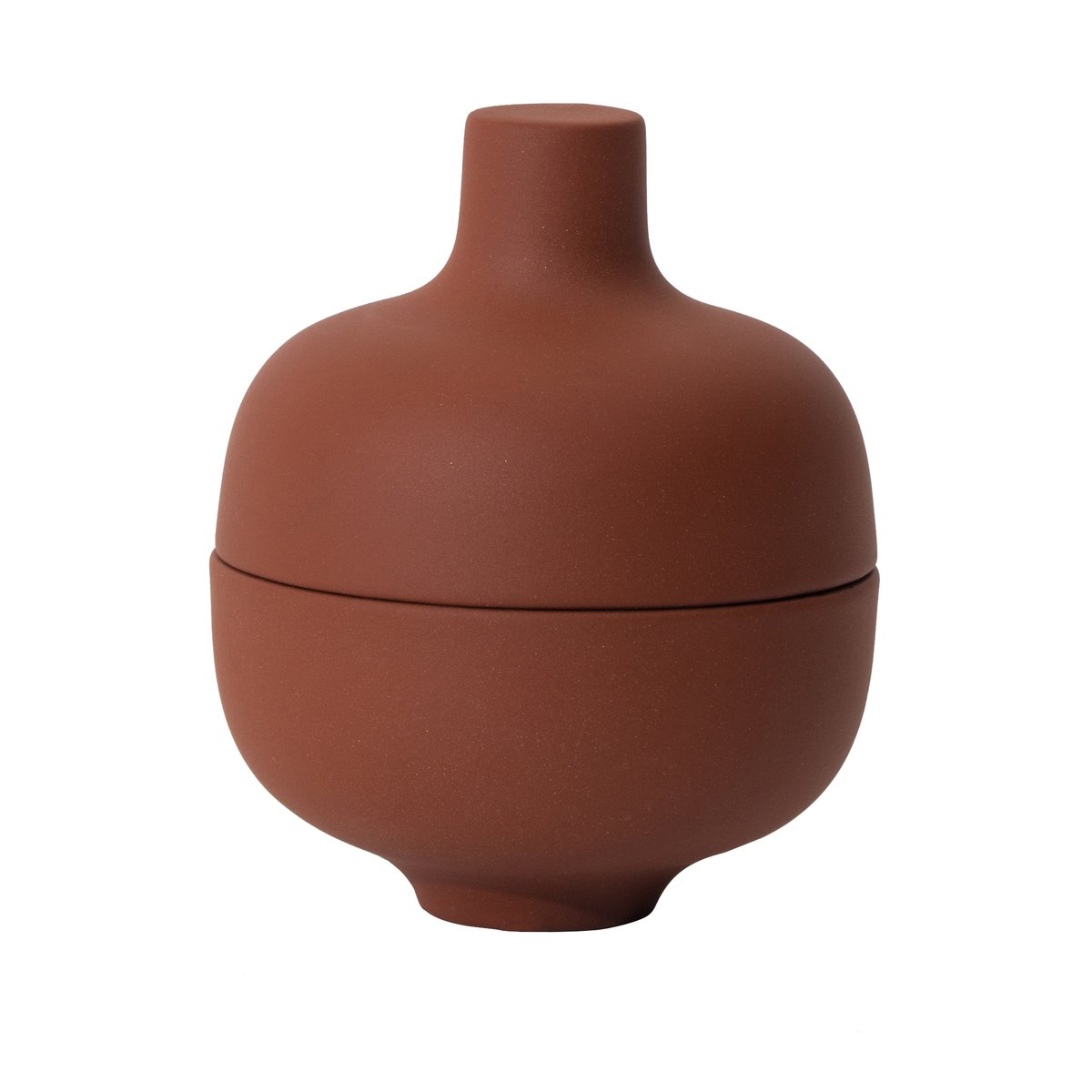 Design House Stockholm Sand bowl with lid S o8.2 cm Red clay