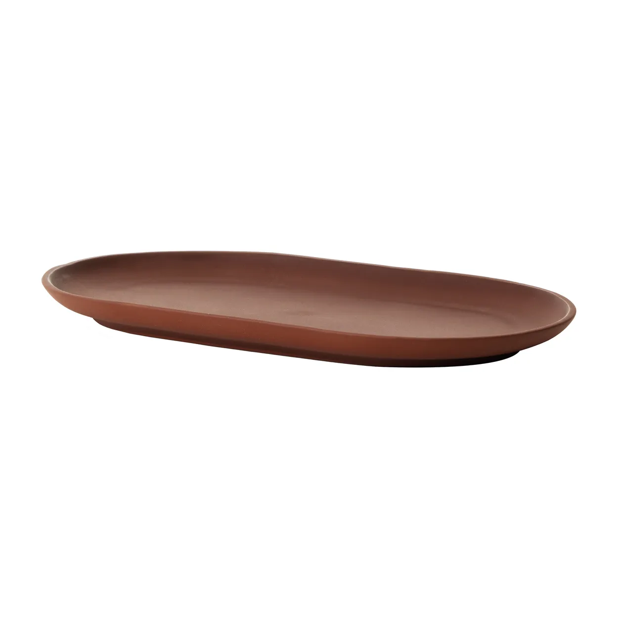 Design House Stockholm Sand plate oval 12.5x20 cm Red clay