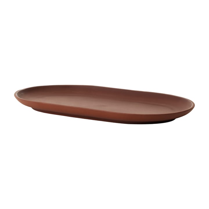 Sand plate oval 12.5x20 cm - Red clay - Design House Stockholm