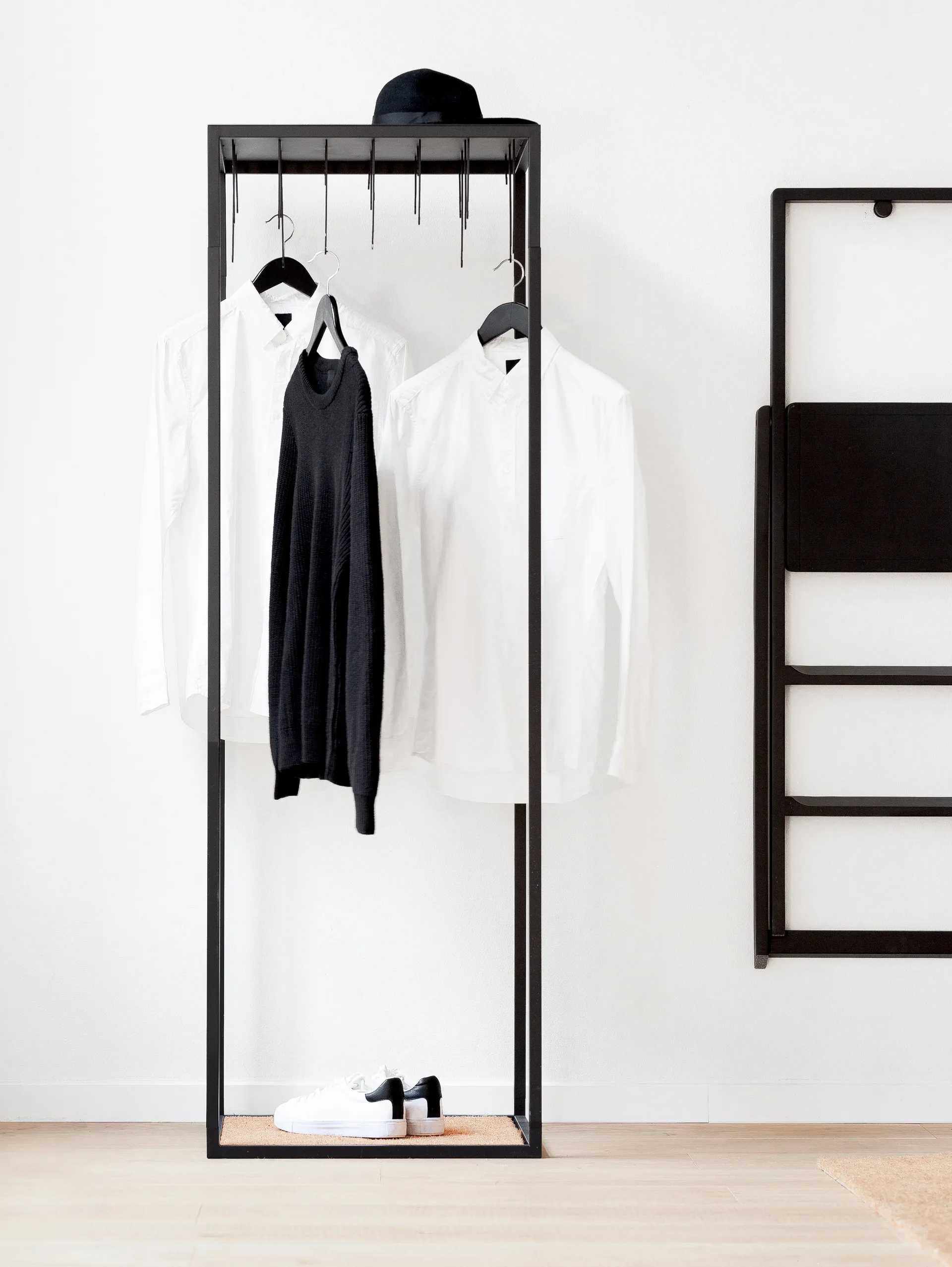Step ladder, Black-lacquered Design House Stockholm