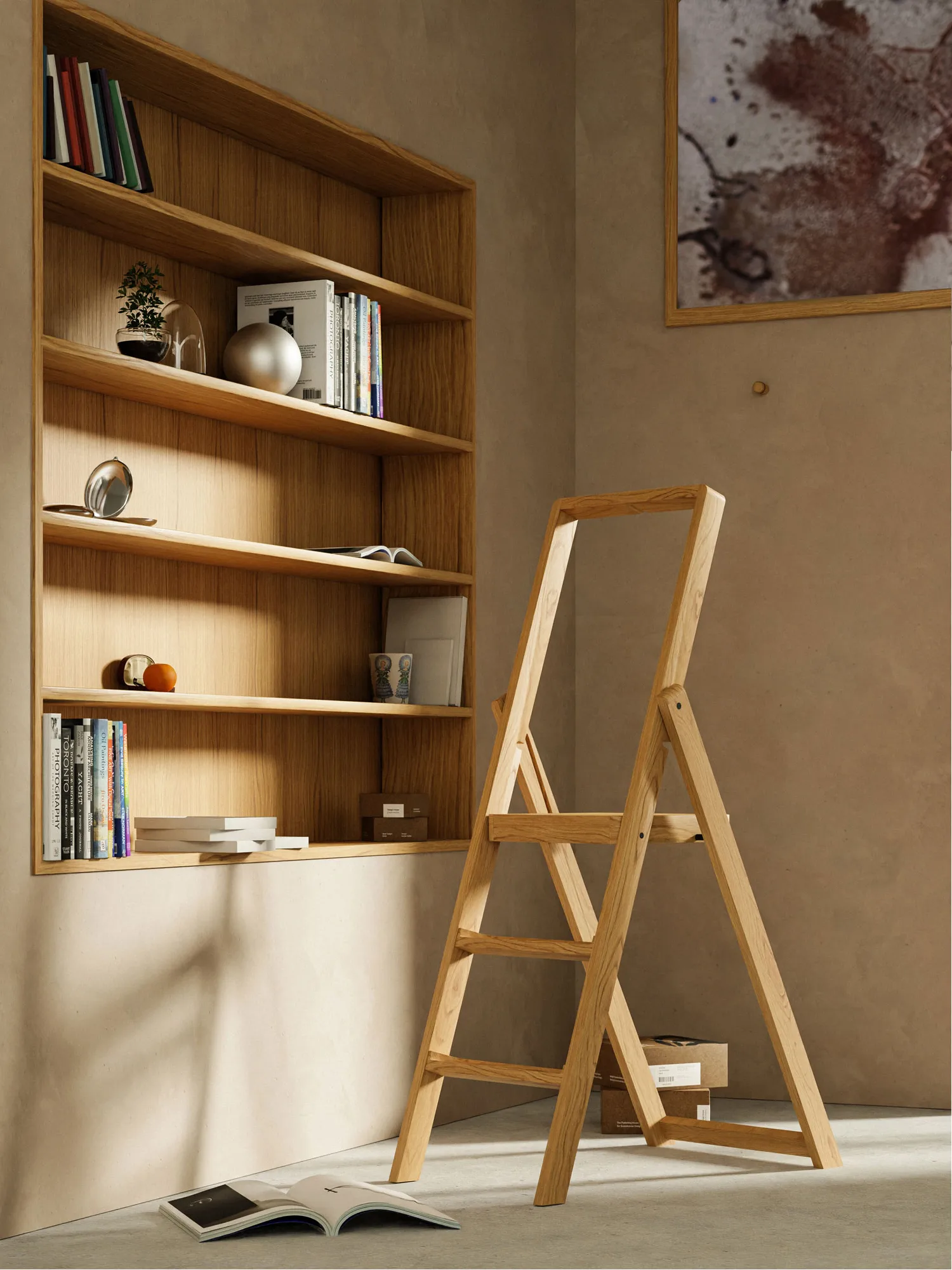 Step ladder, Oak Design House Stockholm