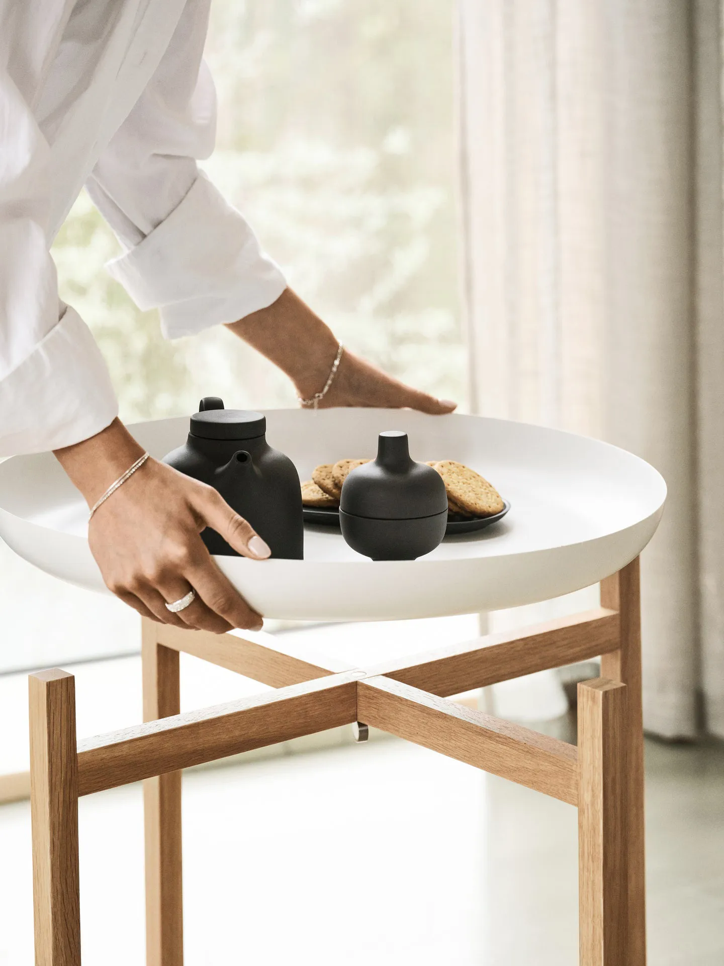 Tablo Table Set side table, High white Design House Stockholm