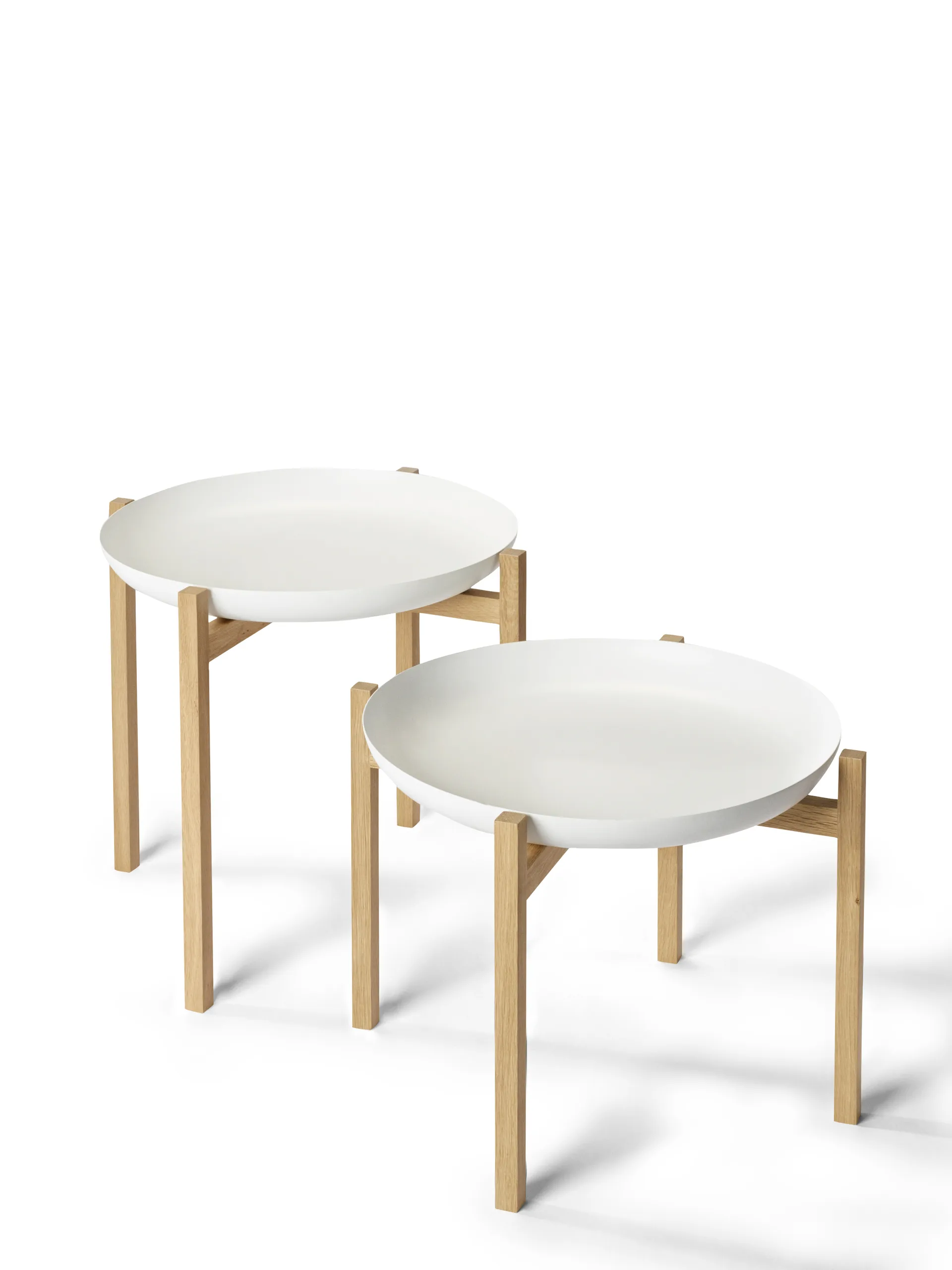 Tablo Table Set side table, Low white Design House Stockholm