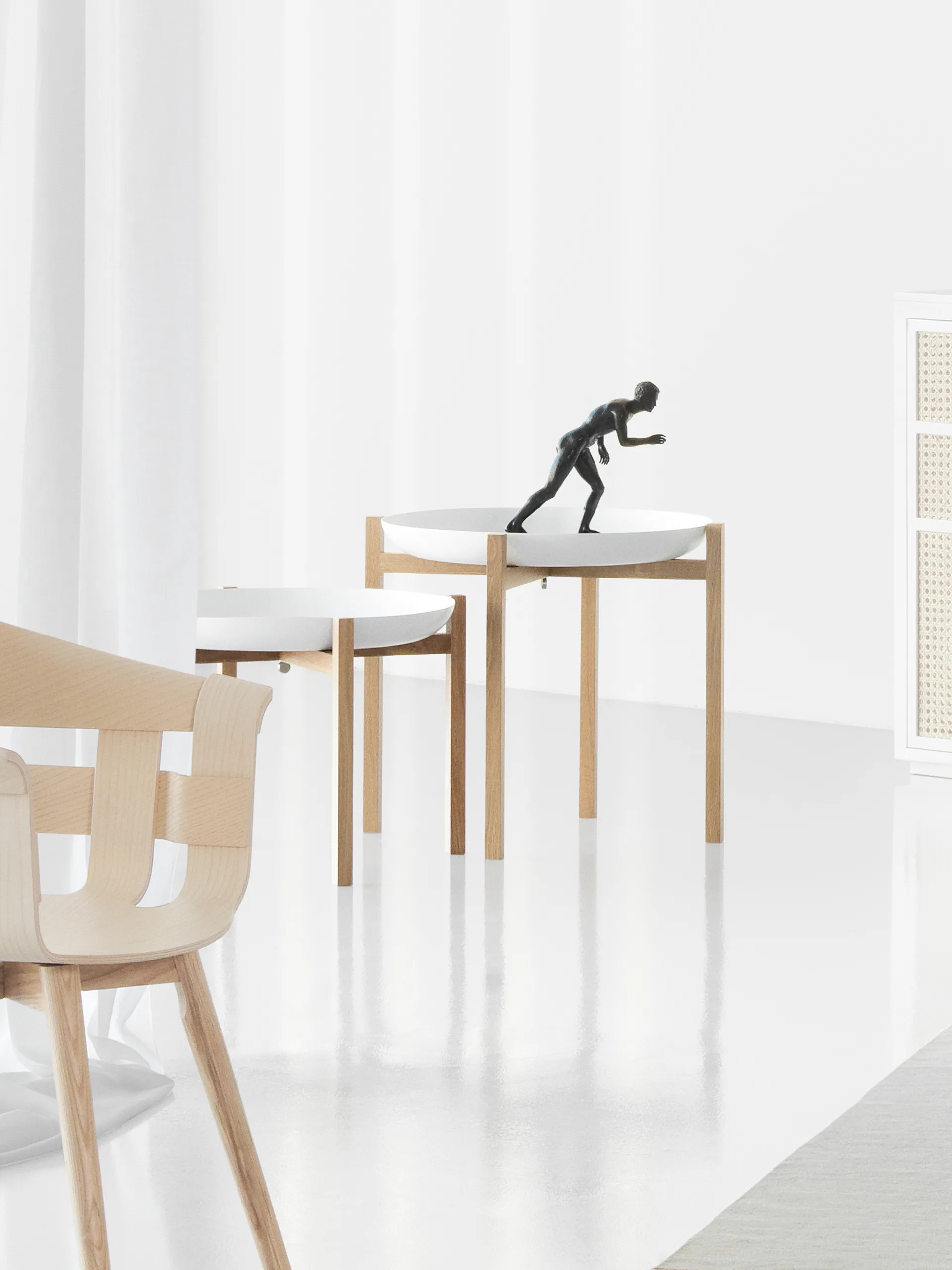 Tablo Table Set side table, Low white Design House Stockholm