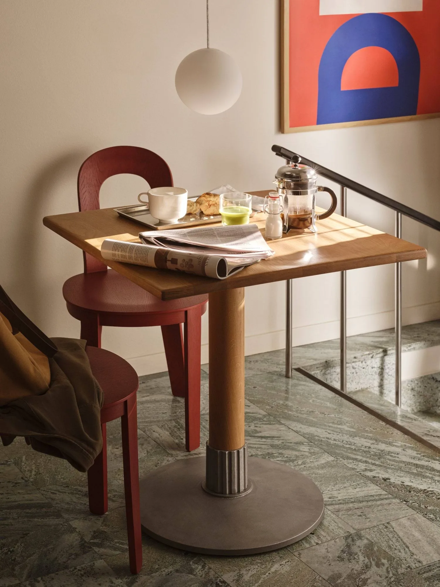 Tock Table dining table, Oak, 75x75x76 cm Design House Stockholm
