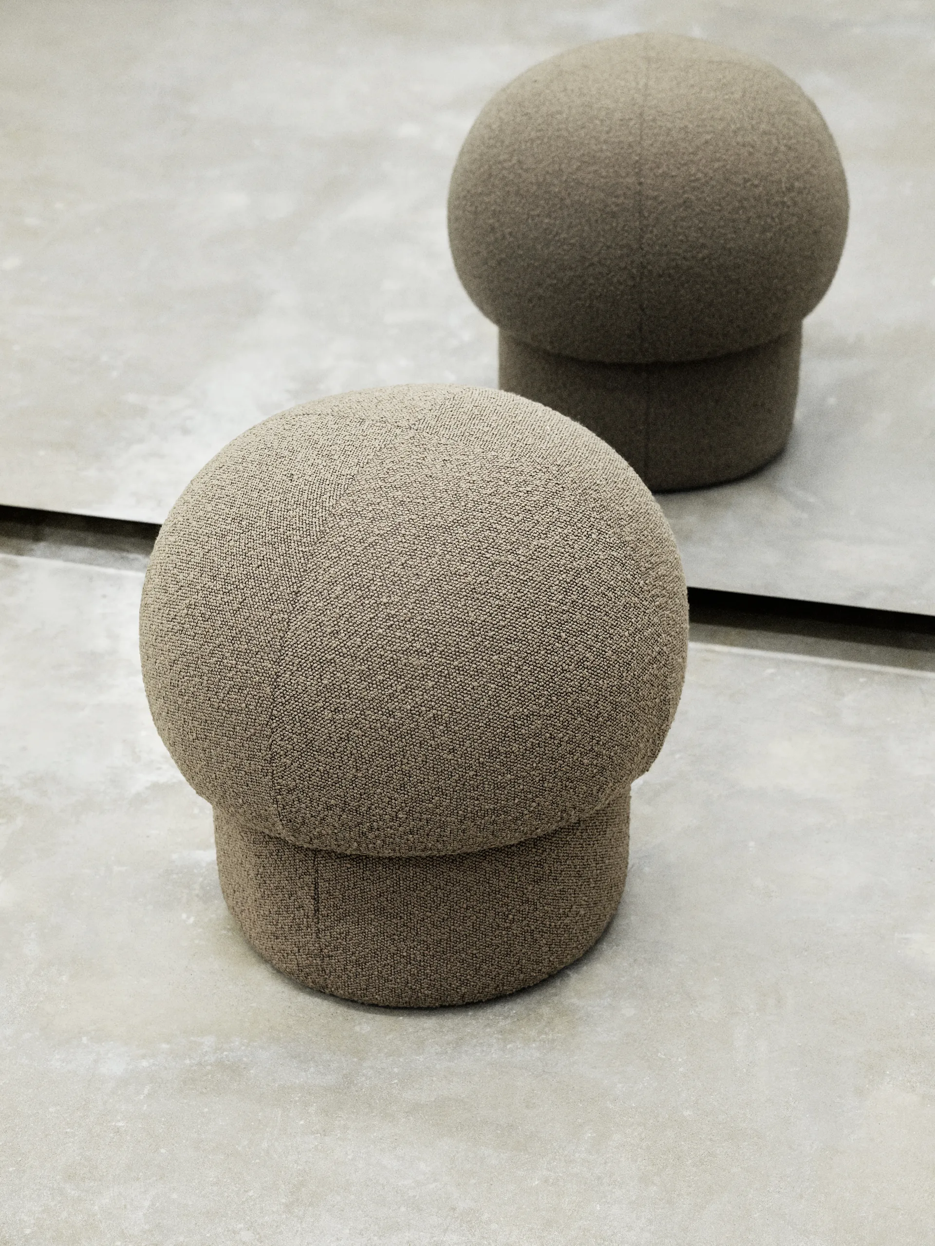 Uno pouf Ø50 cm, Brown Design House Stockholm