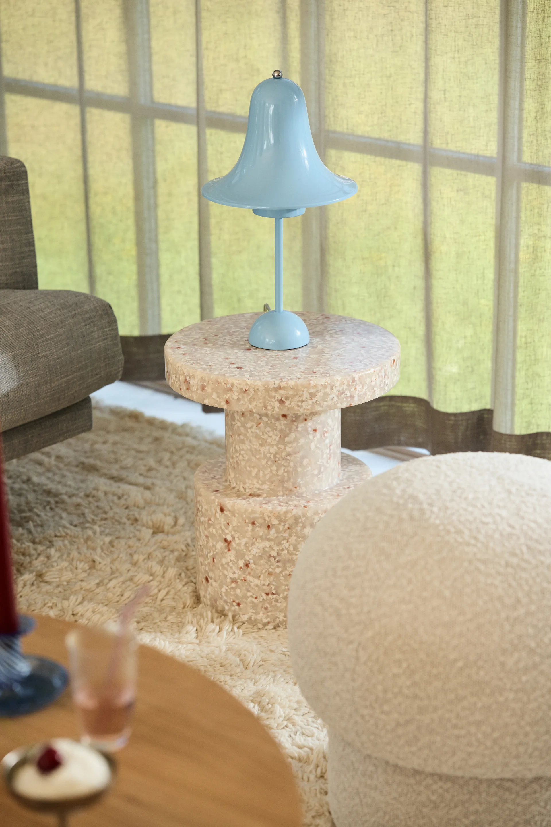 Uno pouf Ø50 cm, Cream Design House Stockholm