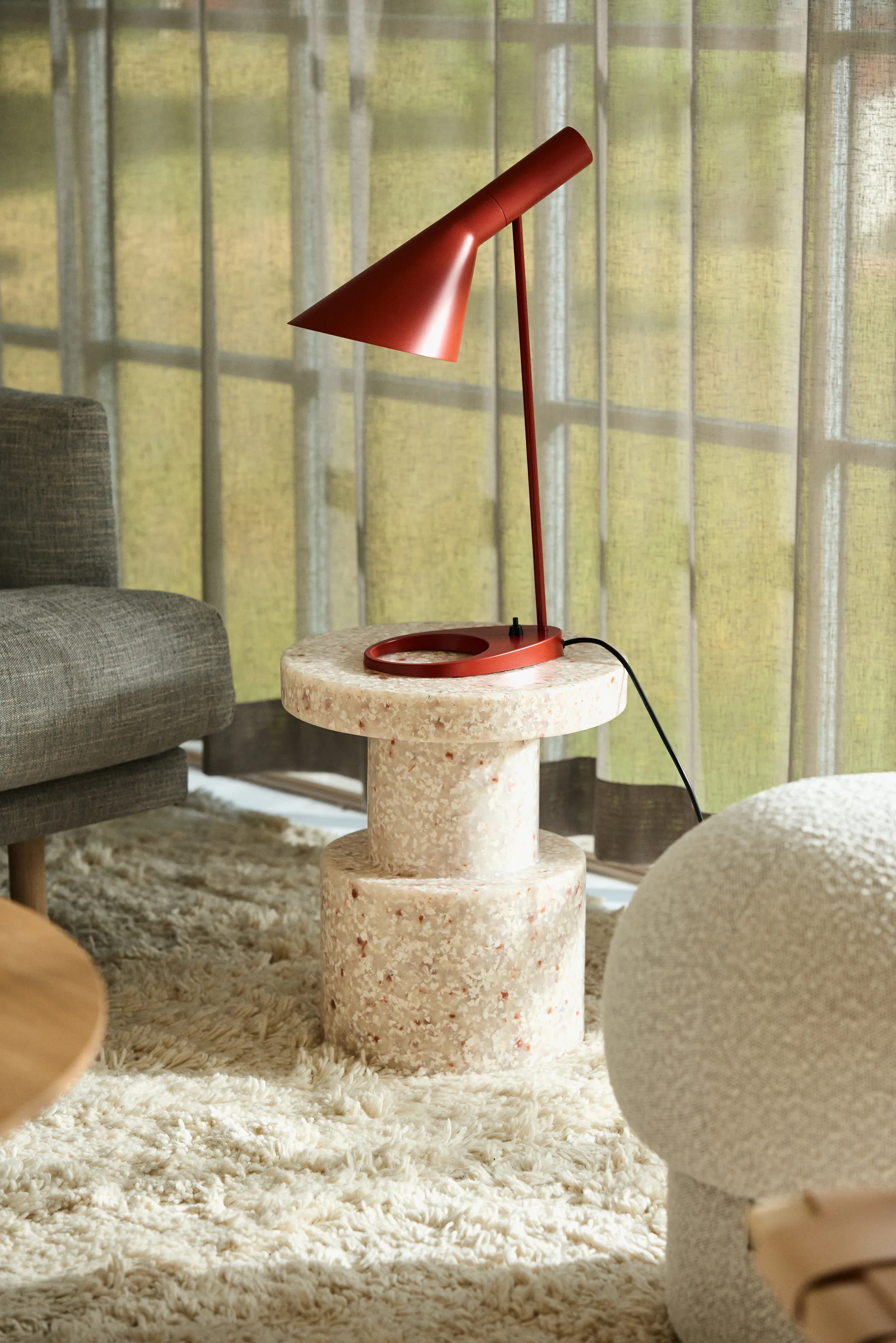 Uno pouf Ø50 cm, Cream Design House Stockholm