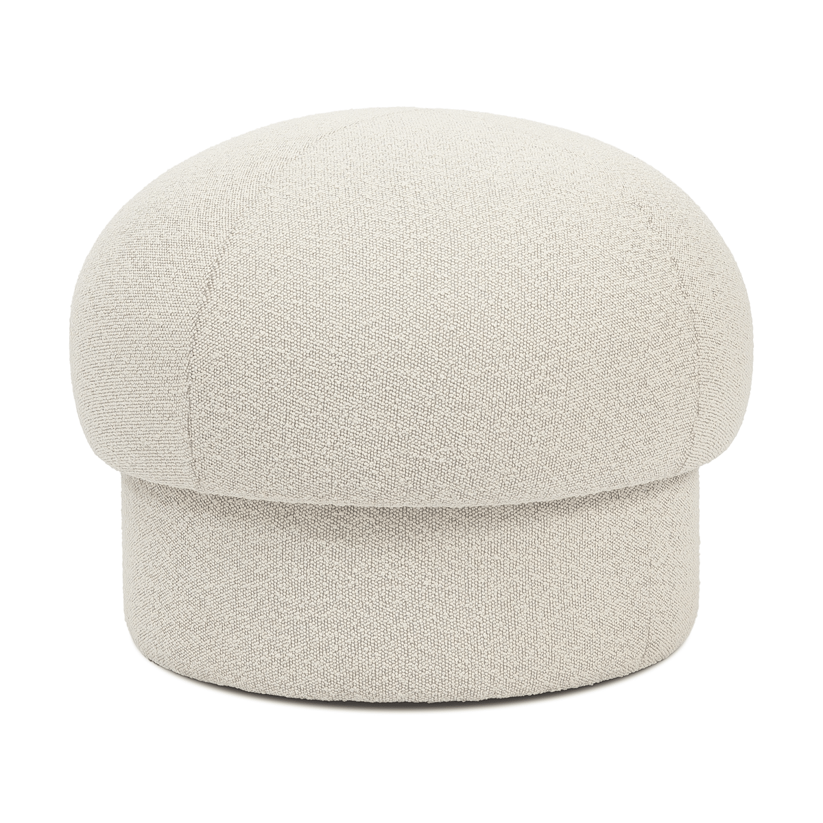Design House Stockholm Uno pouf o65 cm Cream | Scandinavian Design | Sitting poufs | White