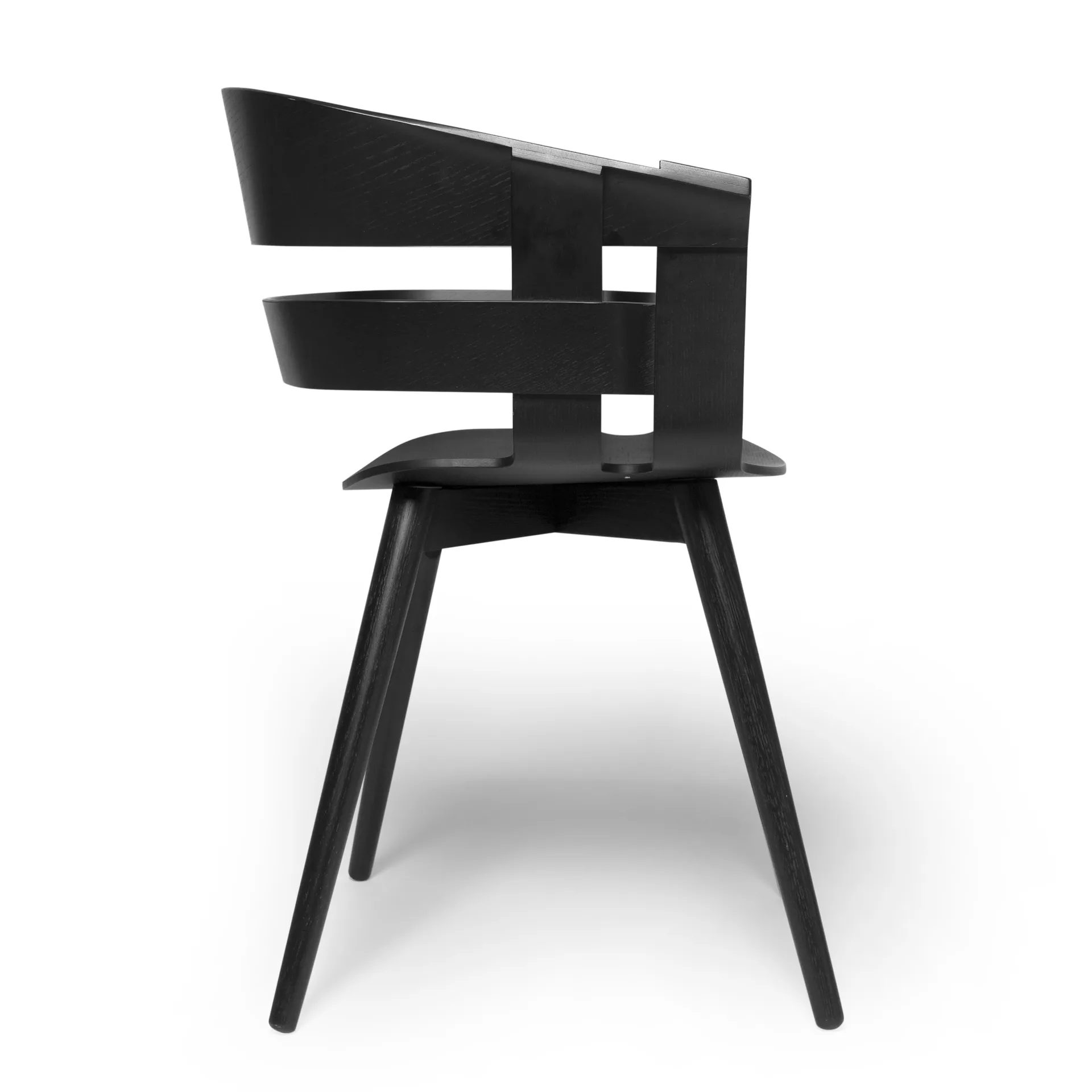 Wick Chair chair, Black-black ash legs Design House Stockholm