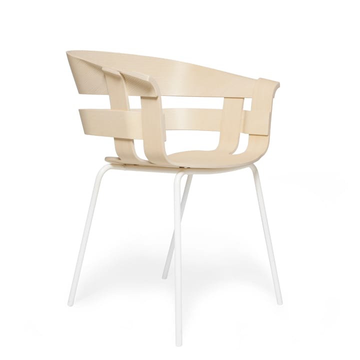 Wick Chair chair - Box-whitea metal legs - Design House Stockholm