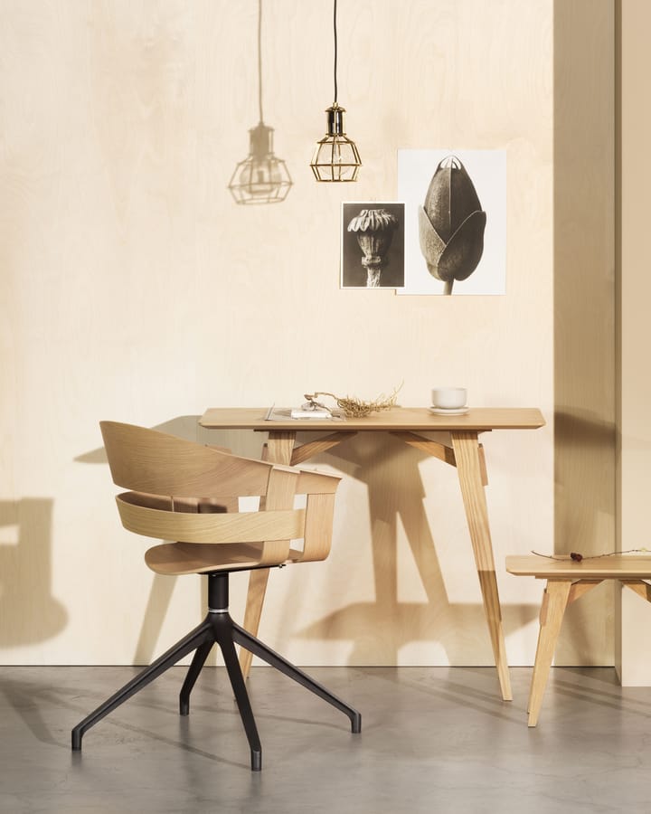 Wick Chair office chair - Oak-grey metal legs - Design House Stockholm