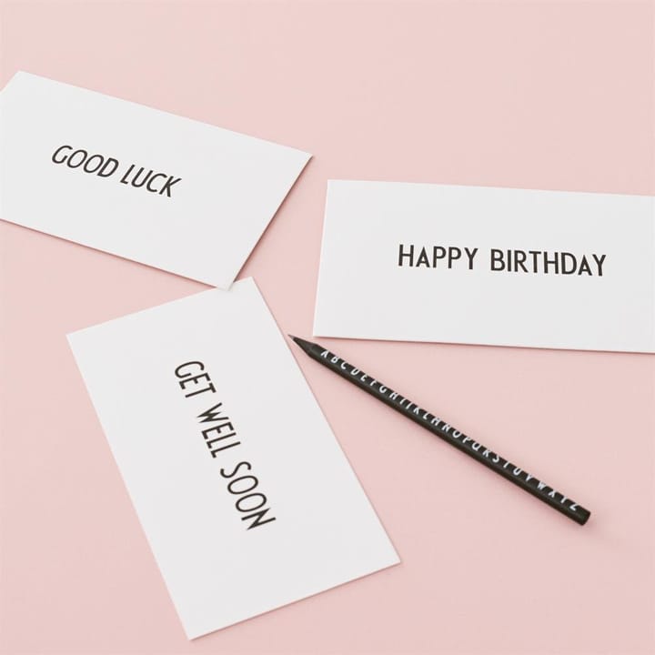 AJ Vintage ABC card, Good Luck Design Letters