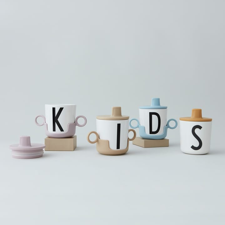Design Letters beak lid to melamine cup - Beige - Design Letters