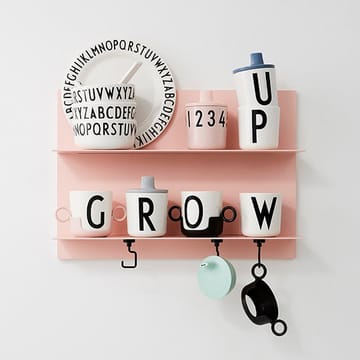 Design Letters beak lid to melamine cup - grey - Design Letters