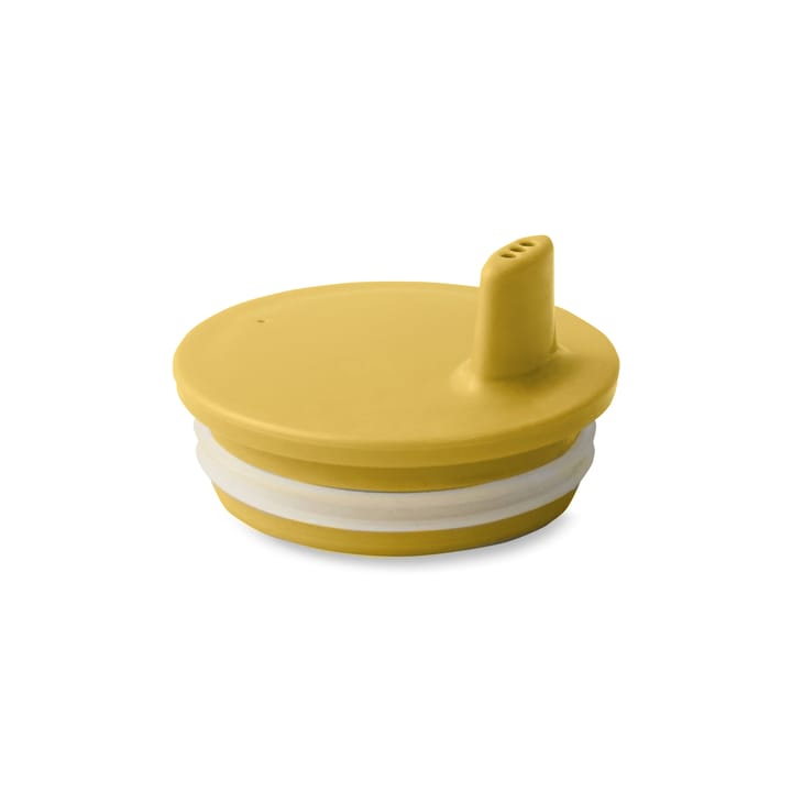 Design Letters beak lid to melamine cup - Mustard - Design Letters