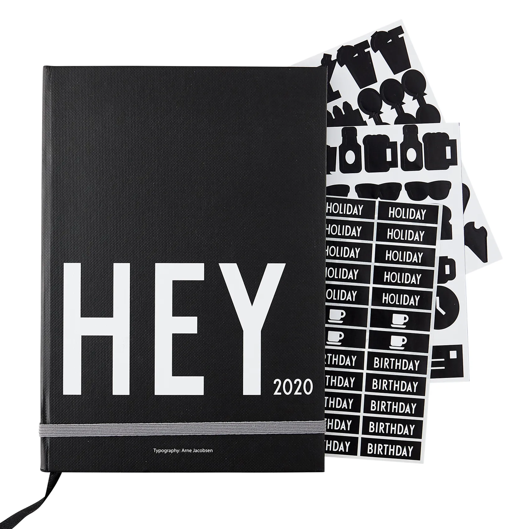 Design Letters calender 2020, Black Design Letters