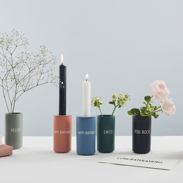 Design Letters candle holder for vase & espressocup - Nude - Design Letters