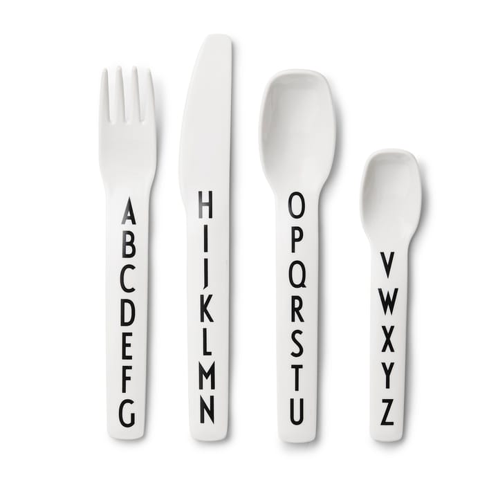 Design Letters children's cutlery melamine - 4 pieces - Design Letters