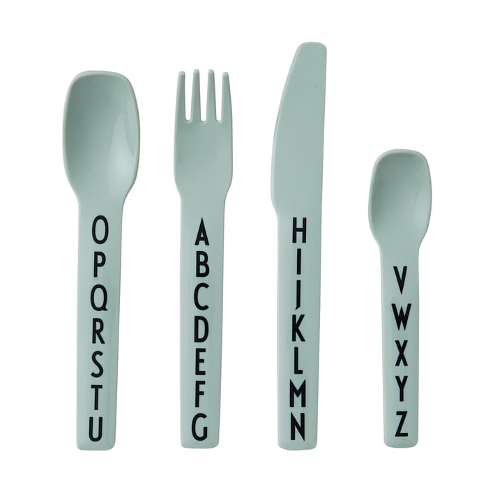 Design Letters children's cutlery melamine - green - Design Letters