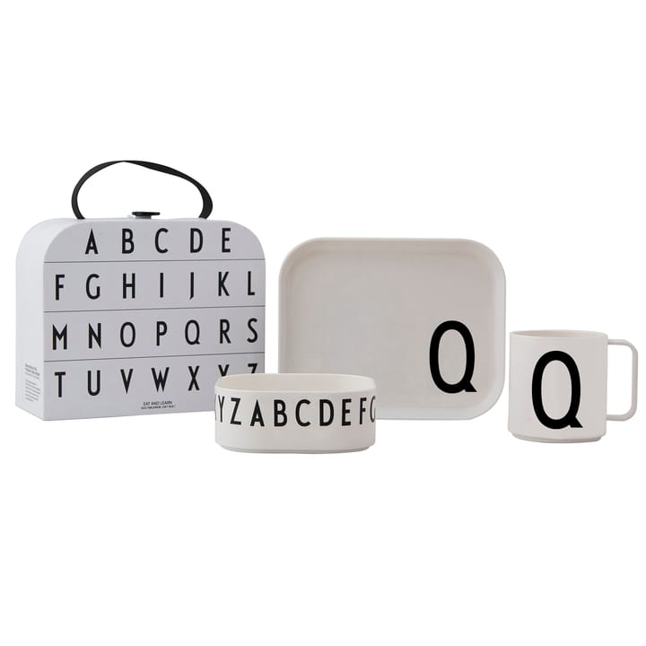 Design Letters children's dinnerware set - Q - Design Letters