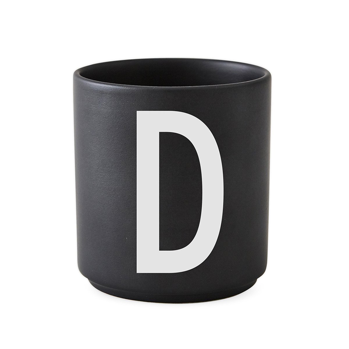 Design Letters cup black D | Scandinavian Design | Coffee cups | Black