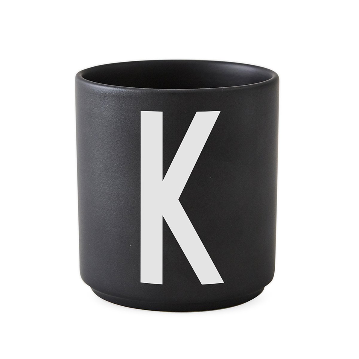 Design Letters cup black K | Scandinavian Design | Coffee cups | Black