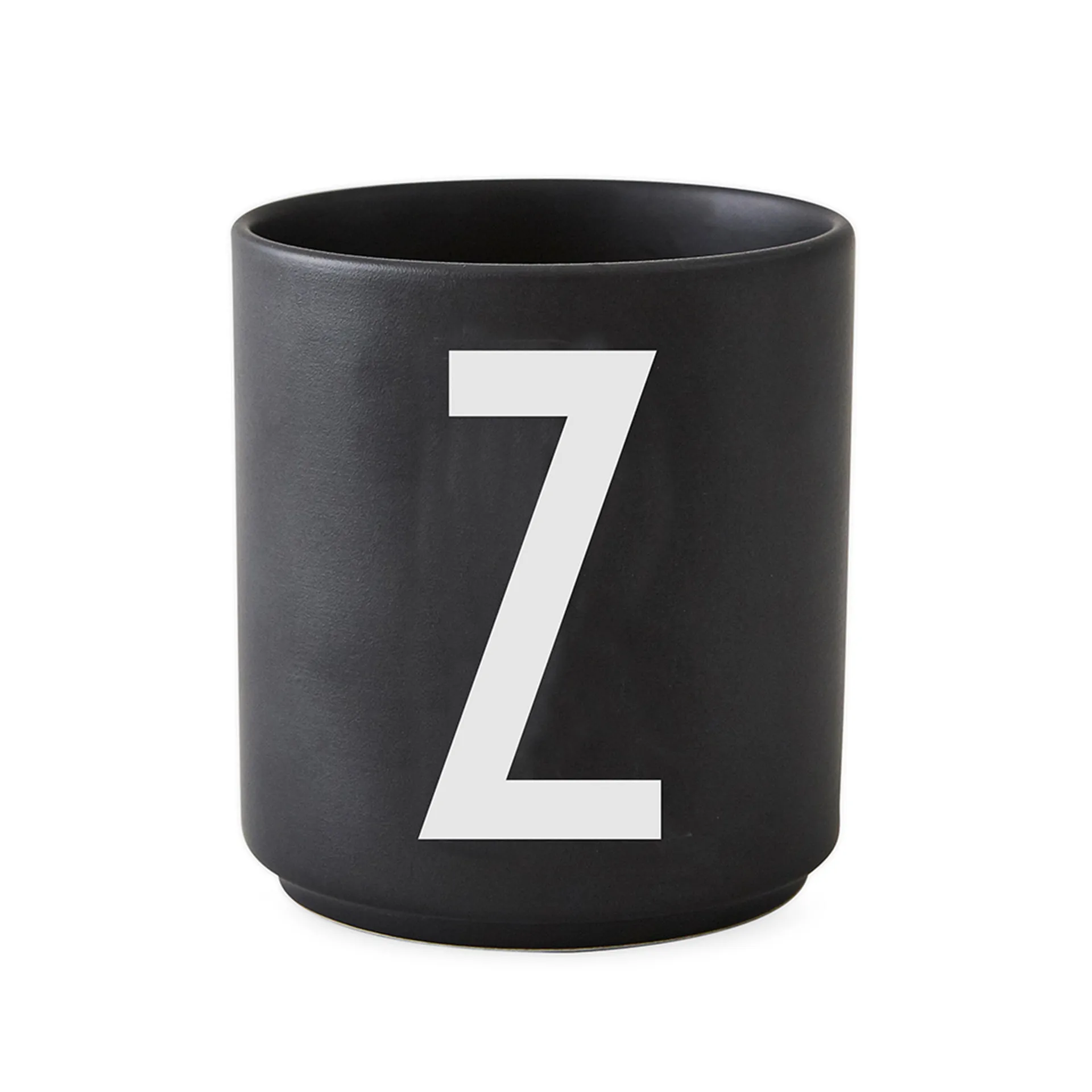 Design Letters cup black, Z Design Letters