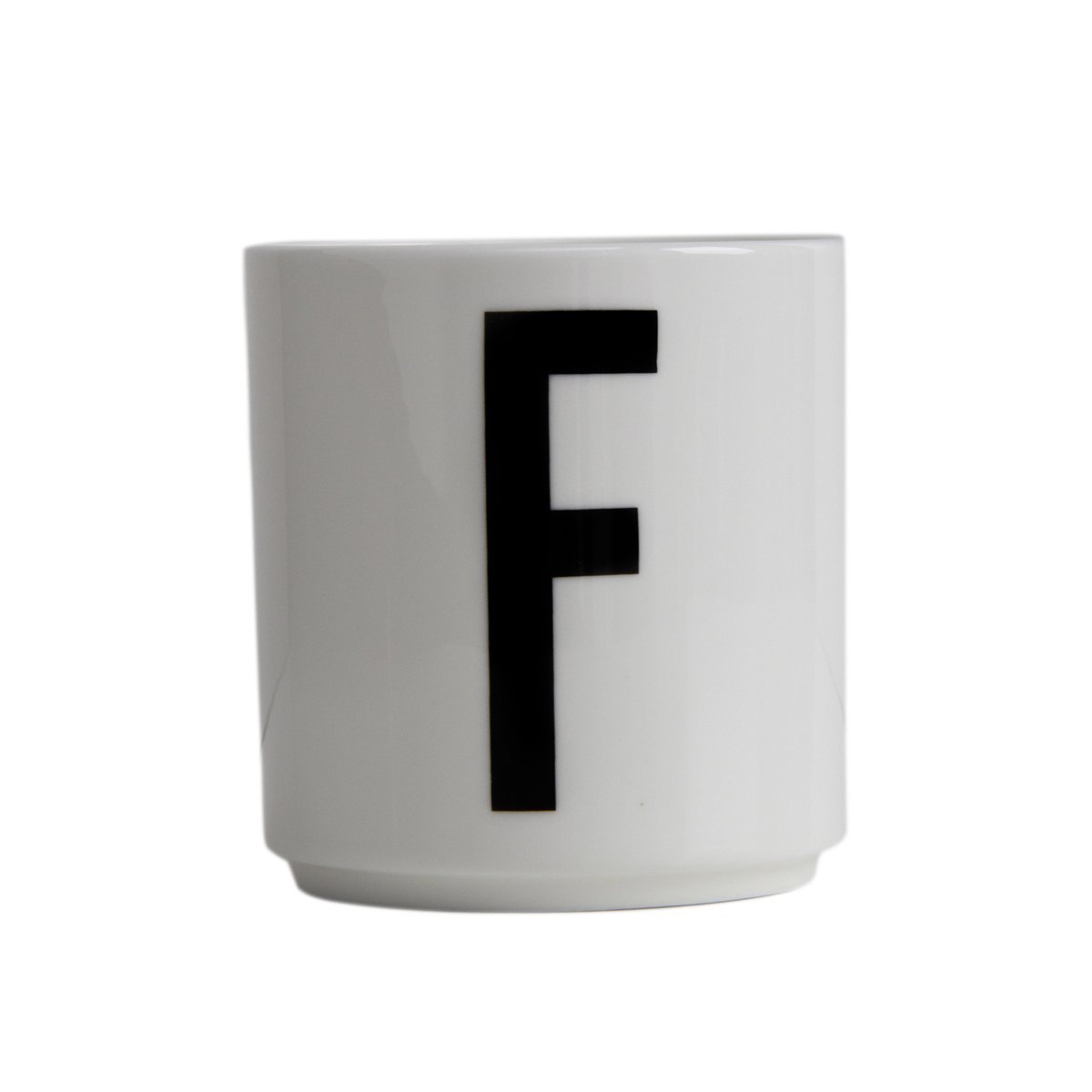 Design Letters cup F | Scandinavian Design | Coffee cups | White