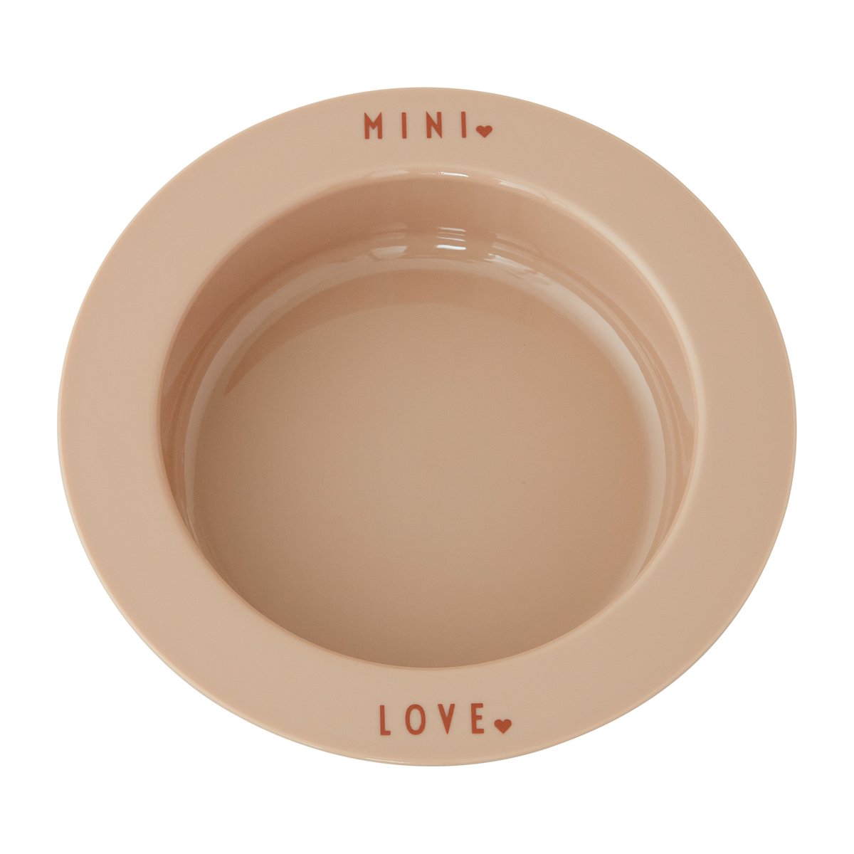 Design Letters deep plate favourite mini Beige-love
