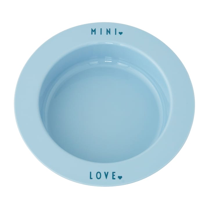Design Letters deep  plate favourite mini - Light blue-love - Design Letters