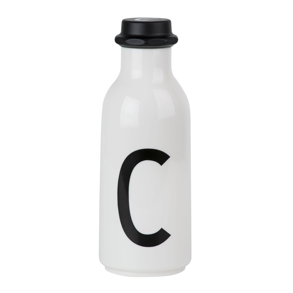 Design Letters drinking bottle C | Scandinavian Design | Water bottles | Black