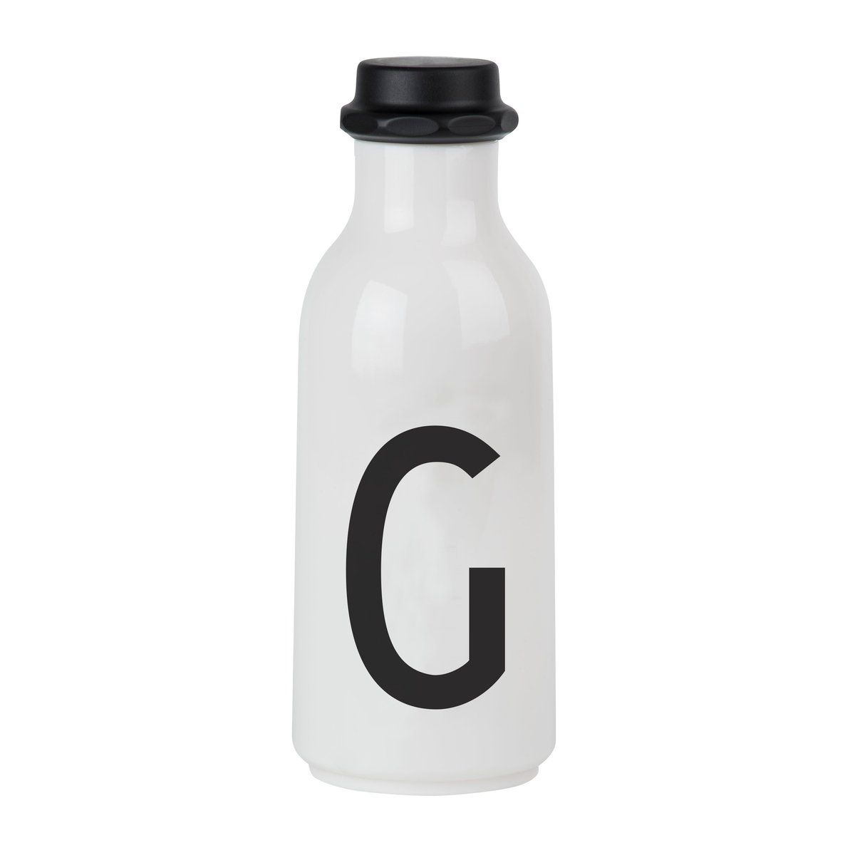 Design Letters drinking bottle G | Scandinavian Design | Water bottles | Black
