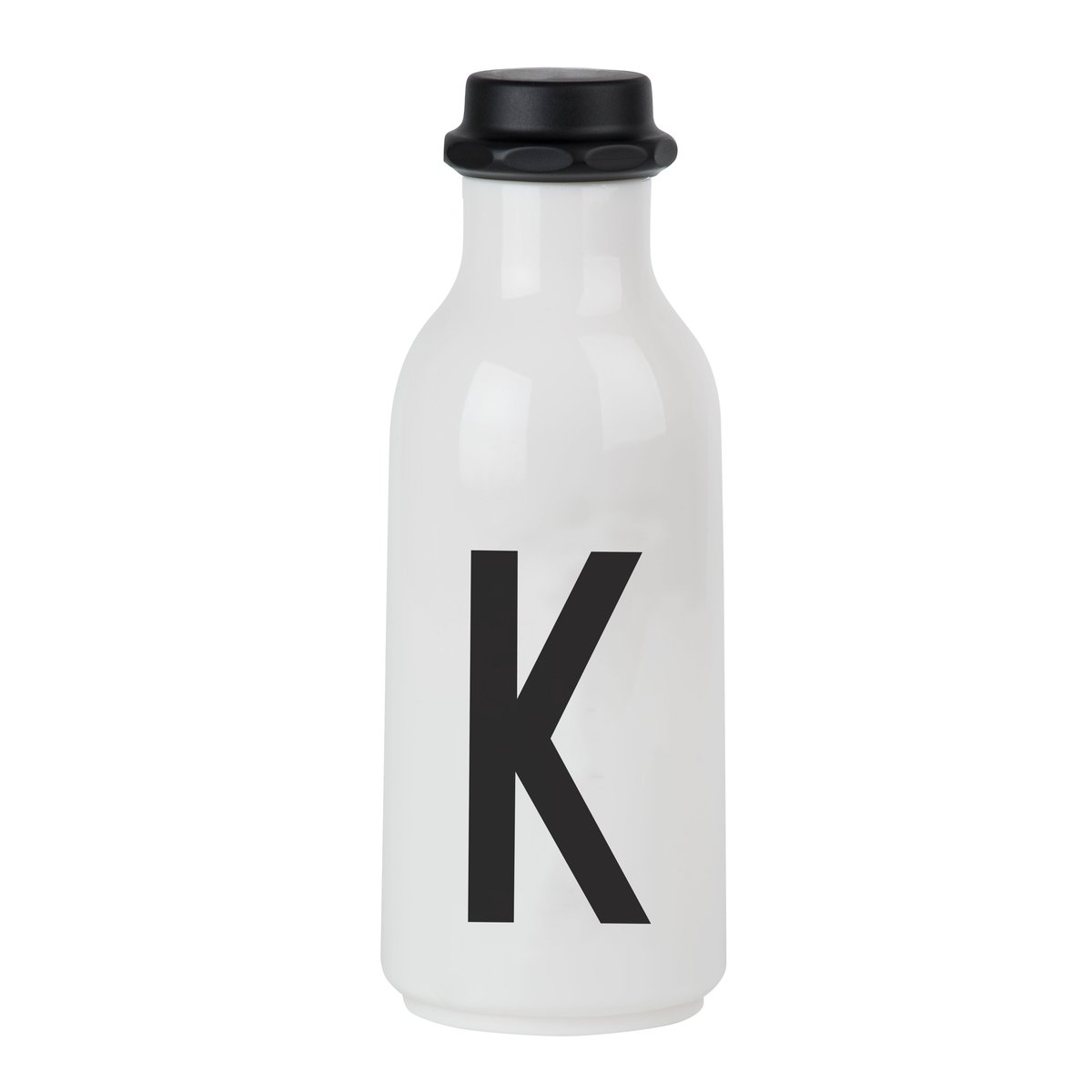 Design Letters drinking bottle K | Scandinavian Design | Water bottles | Black