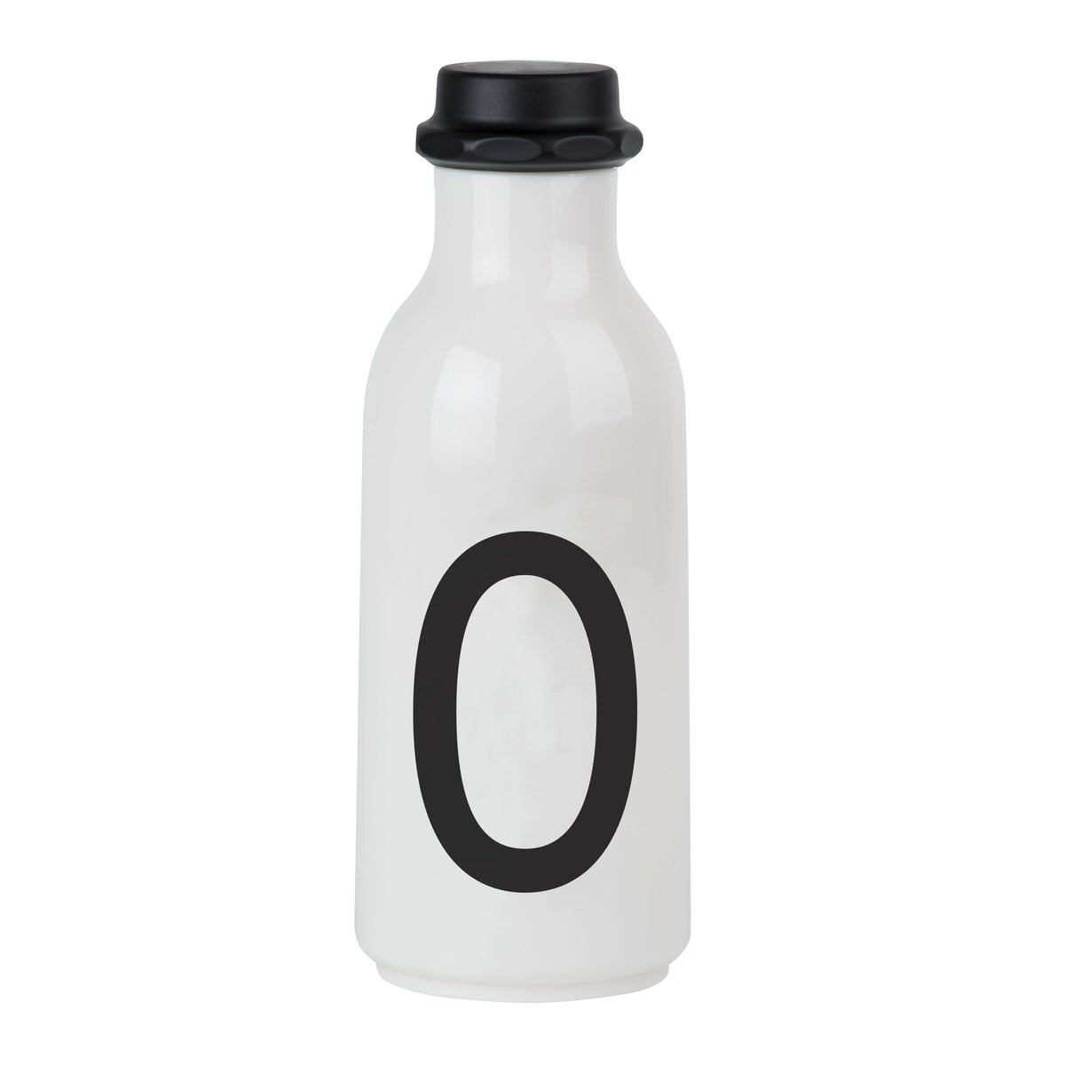 Design Letters drinking bottle O | Scandinavian Design | Water bottles | Black